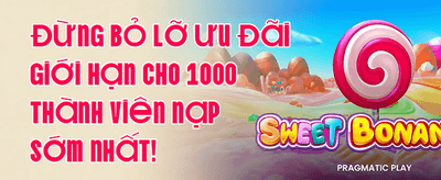 Thưởng Chào Mừng 100% Thành Viên Mới promotion